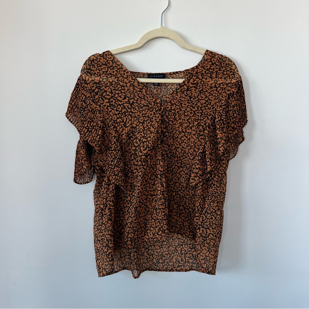 PATTERNED BLOUSE - Picture 1 of 6